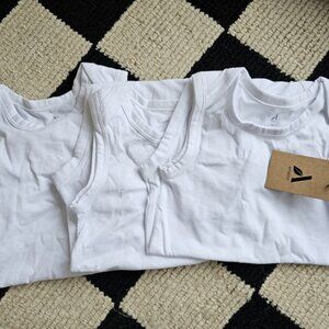 3 New Organic Cotton Baby Onsies